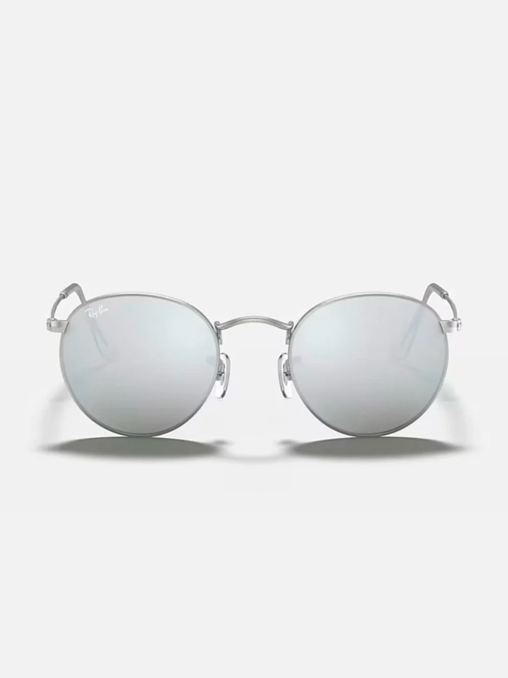 Ray-Ban Round Flash Lenses Sunglasses - Silver and Silver Flash